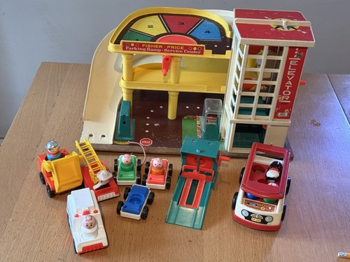 Vintage fisher price garage - vintage,
