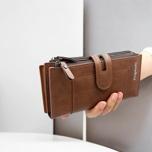 Ladies leather wallet - wallet, long