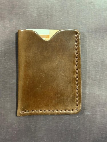 Horween shell cordovan - cordovan, card