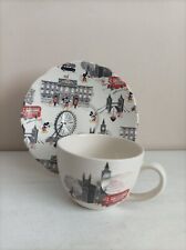 Cath Kidston "Mickey in London" Breakfast Cup & Saucer 