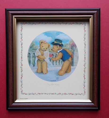 Teddy bear print framed - bear,