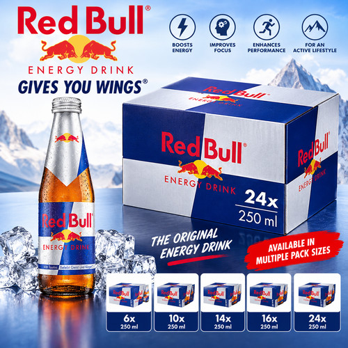 Red bull energy drink - energy, glass