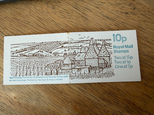 1978 10p folded stamp - gb,