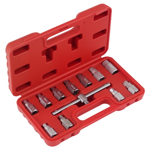12pc oil drain plug socket - plug, set