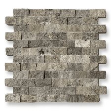 Splitface silver travertine - silver,