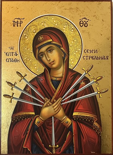 Icon panagia swords - of, 7