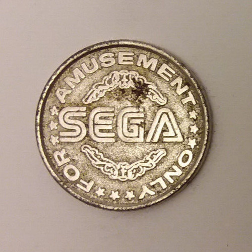 Sega arcade game token - sega, 24mm