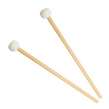 1 Pair Timpani Mallets Sticks Felt Head Wood Handle Musical Percussion