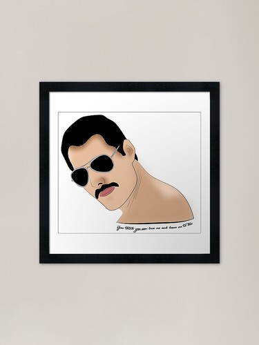 Freddie mercury framed art - framed,