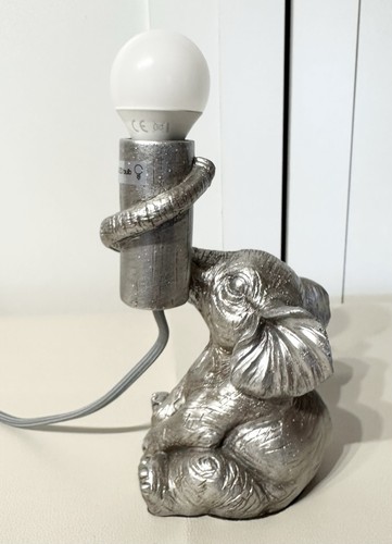 Elephant table lamp silver - elephant,