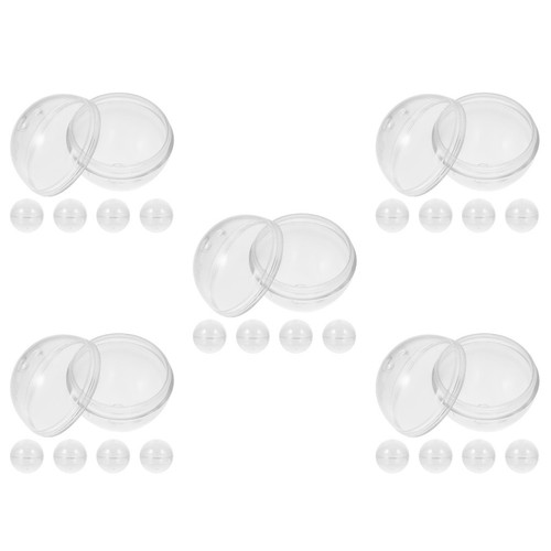 Pack clear plastic - balls, for