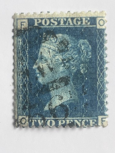 Two penny blue stamp - blue, 14