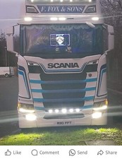Scania 5 X LED Grill Strip light bar R or S series, Next Gen like Kelsa