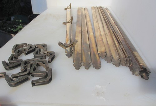 Antique brass stair rods - antique,
