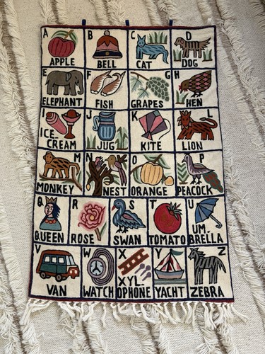 Kashmiri wool abc alphabet - abc,