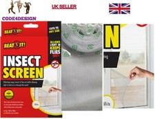 Large Window Screen Mesh Net Bug Mosquito Fly Insect Moth Door Netting UK