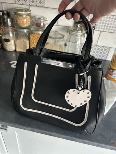 Guess women black handbag - black,