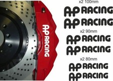 AP RACING  WHITE HI-TEMP  BRAKE CALIPER DECALS STICKERS CAST VINYL 15 COLOURS