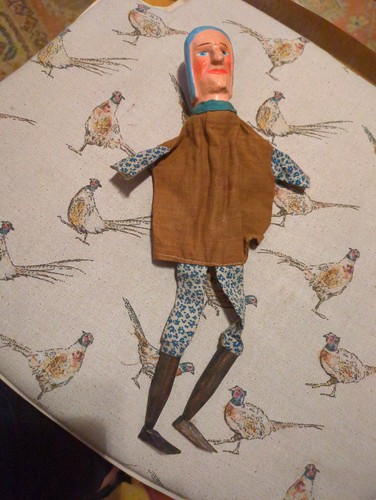 Old finger hand - old, puppet