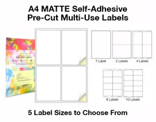 A4 Pre-Cut Address Labels