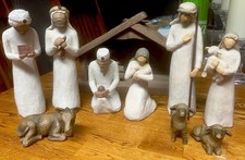 Willow Tree Nativity & Three Wise Men Set - 9 Piece - Excellent Condition