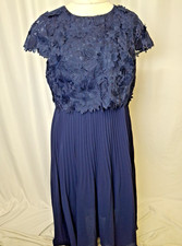 Coast 3D Floral Pleated Midi