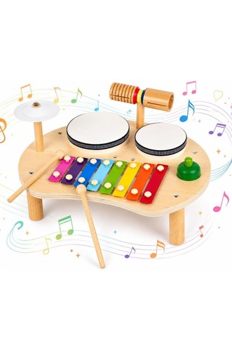 Kids drum set wooden - drum, set,
