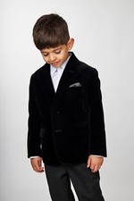 Boys Kids Velvet Tuxedo Jacket