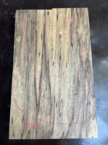 Black limba korina 2 - korina, 2-piece