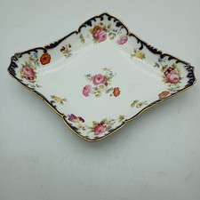 Cauldon Cobalt Blue Gold Trim Diamond Shape  Serving Dish Antique 28.5cm