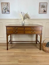 Antique Regency Farmhouse Console Table with Four Drawers