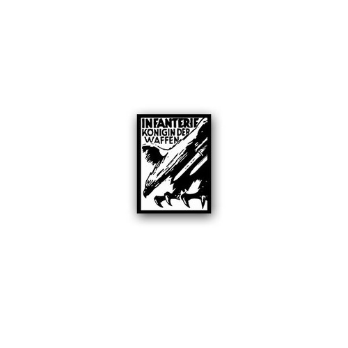 Infantry queen arms sticker - infantry,