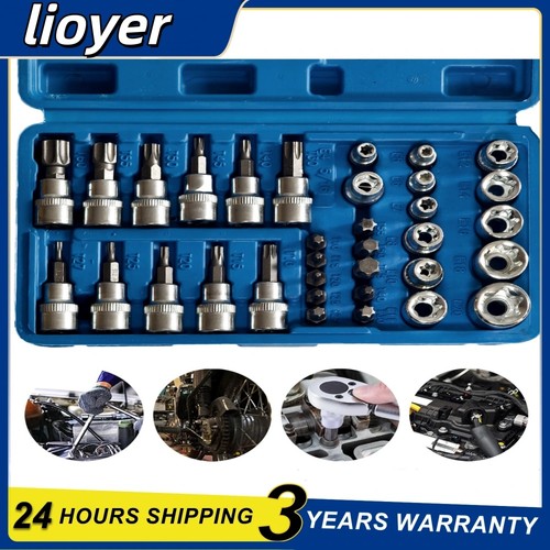 34pcs torx star socket bit - torx,