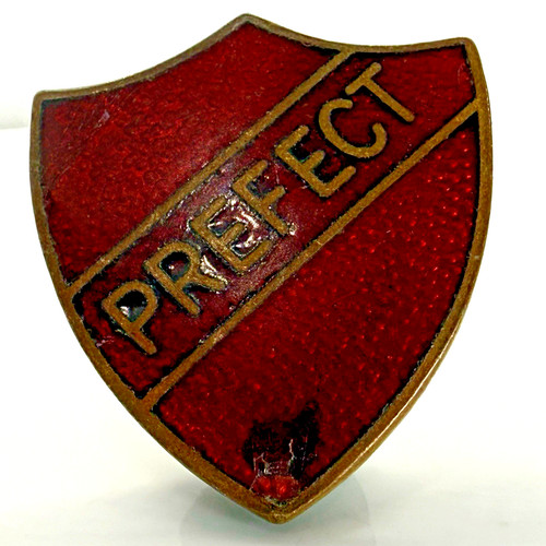 Vintage badge prefect school - badge,
