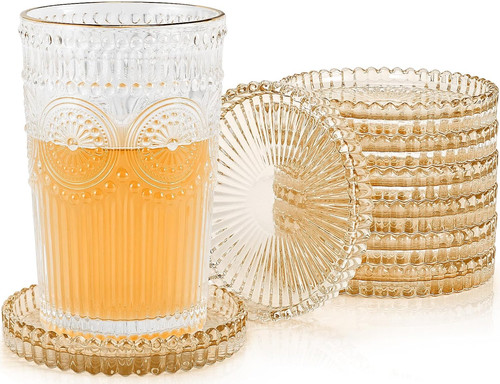 Modern clear glass coasters - modern,