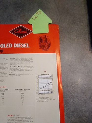 Petter diesel engine 1 - 1, air