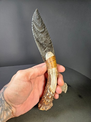 Rare silver sheen - silver, obsidian