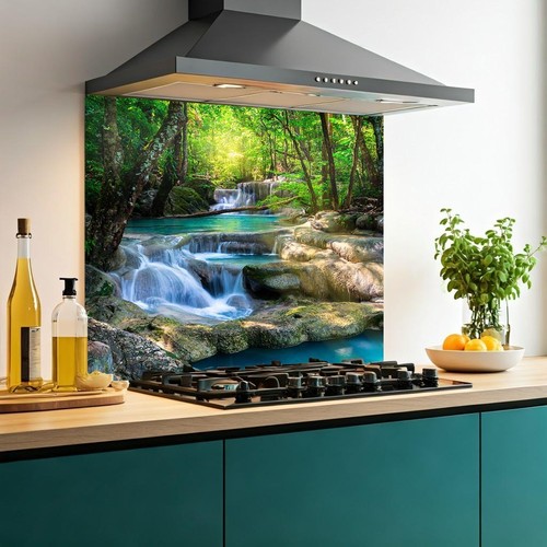 Printed glass kitchen - printed,