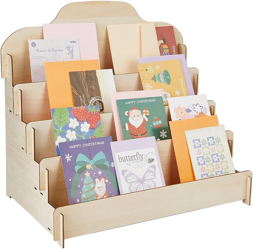 Tier greeting card display - 4-tier,