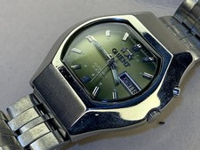 Beautiful Vintage orient Automatic green dial Watch Japan Made