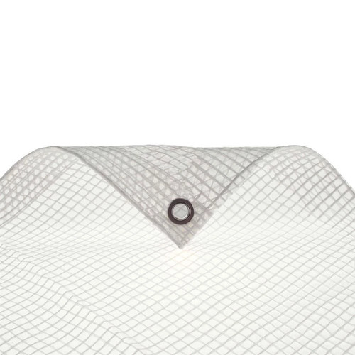 Clear mesh mono tarpaulin - clear,