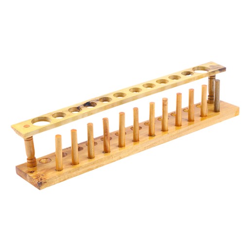 Wooden vents test tube - 12, rack
