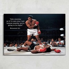 Muhammad Ali Live Every Day Motivational Quote Boxing Poster Wall Art No Frame