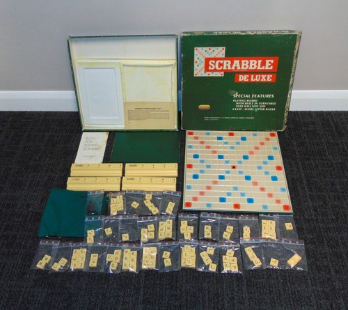 Vintage scrabble deluxe board - vintage,