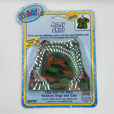 New Webkinz Army Shirt Camo - Includes Code, Pet & Smoke-Free