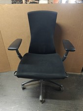 Authentic Herman Miller® Embody® Task Chair Black Rhythm Fabric loaded