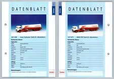 Iveco Turbostar Tank SZ / MAN F90 Tank SZ #211/212 Sattelzuge - Herpa Data Sheet