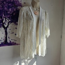 Vintage Style White Sheer Lace