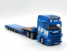 Scania S highline CS20H 6x4 semi lowloader 4 axle "AKM" WSI truck models 1:50