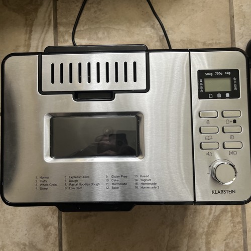 Klarstein bread maker - bread, working